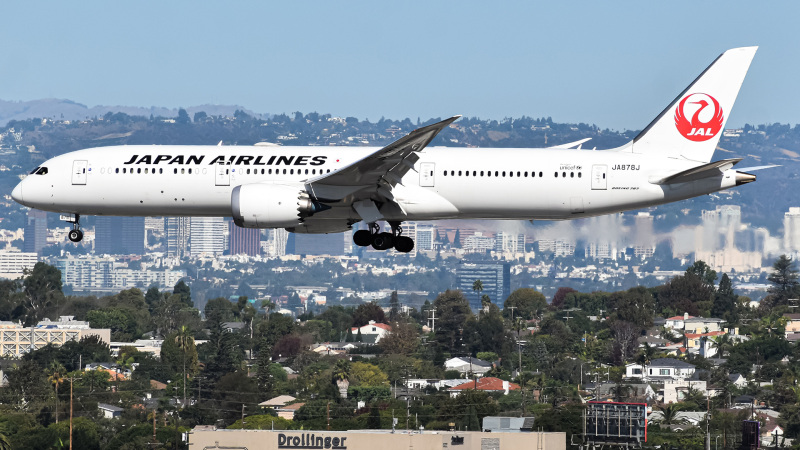 Photo of JA878J - Japan Airlines Boeing 787-9 at LAX on AeroXplorer Aviation Database