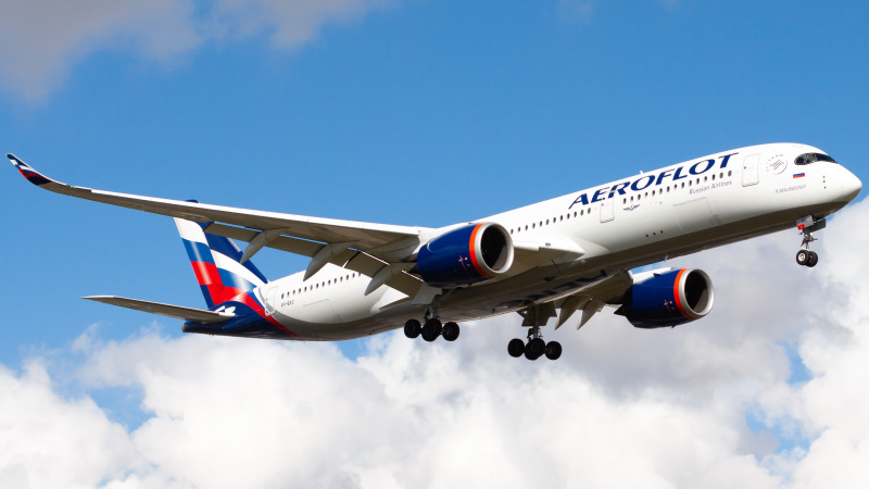 Photo of VP-BXC - Aeroflot Airbus A350-900 at MIA on AeroXplorer Aviation Database