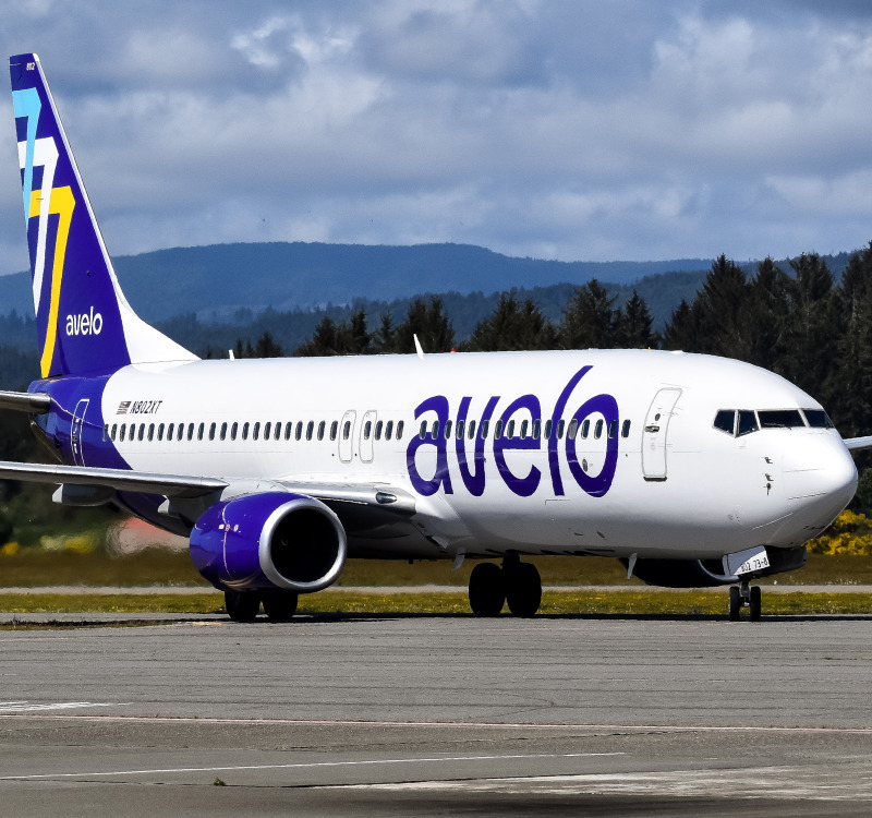 Photo of N802XT - Avelo Airlines Boeing 737-800 at ACV on AeroXplorer Aviation Database