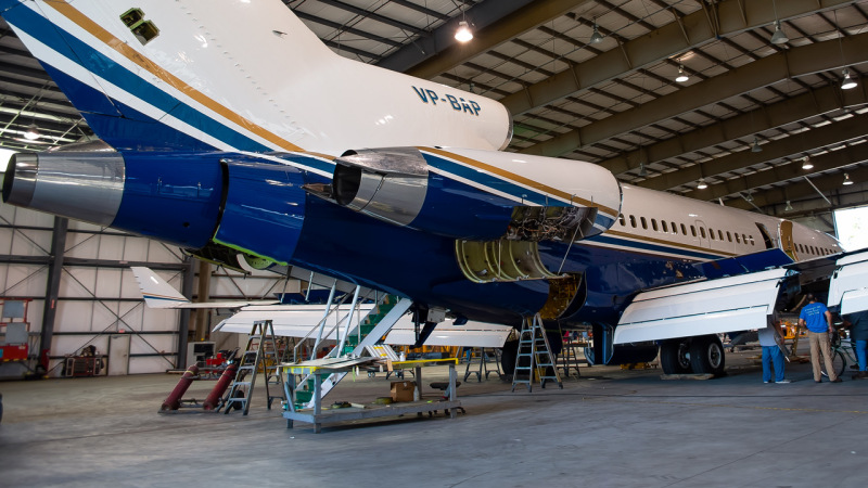 Photo of VP-BAP - PRIVATE Boeing 727-100 at BQK on AeroXplorer Aviation Database
