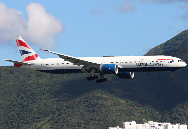 Photo of G-STBA - British Airways Boeing 777-300ER at HKG on AeroXplorer Aviation Database