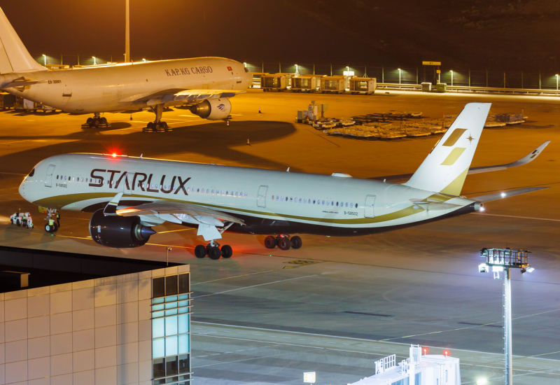 Photo of B-58502 - Starlux Airlines Airbus A350-900 at MFM on AeroXplorer Aviation Database
