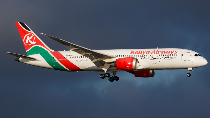 Photo of 5Y-KZC - Kenya Airways Boeing 787-8 at JFK on AeroXplorer Aviation Database