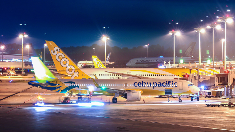 Photo of RP-C4124 - Cebu Pacific Airbus A321NEO at SIN on AeroXplorer Aviation Database