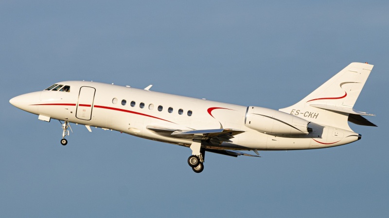 Photo of ES-CKH - PRIVATE Dassault Falcon 2000EX at AGP on AeroXplorer Aviation Database
