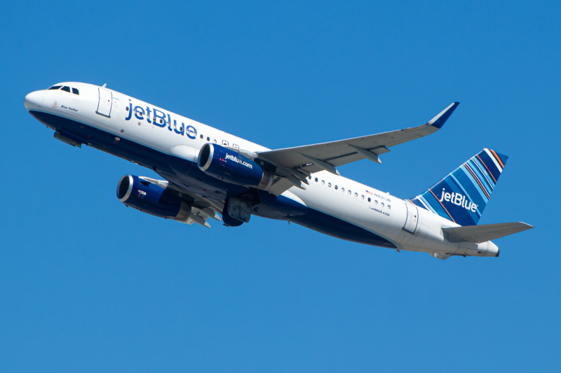 Photo of N821JB - JetBlue Airways Airbus A320 at LAX on AeroXplorer Aviation Database