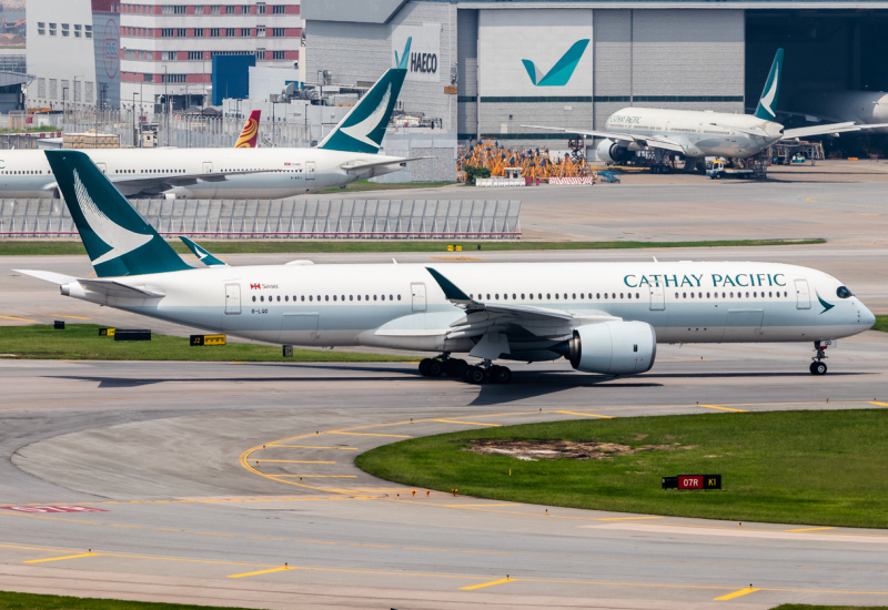Photo of B-LQD - Cathay Pacific Airbus A350-900 at HKG on AeroXplorer Aviation Database