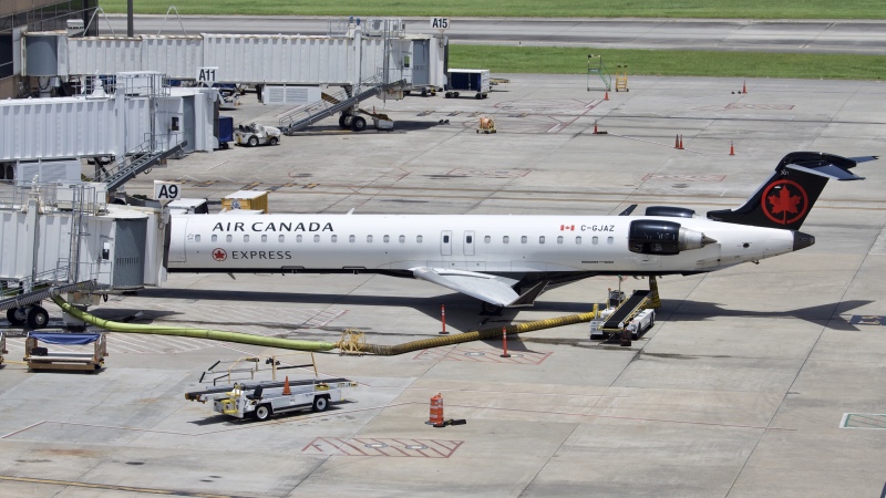 Photo of C-GJAZ - Air Canada Express Mitsubishi CRJ-900 at IAH on AeroXplorer Aviation Database