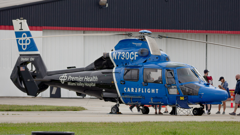 Photo of N730CF - Careflight Airbus AS365 Dauphin at DAY on AeroXplorer Aviation Database