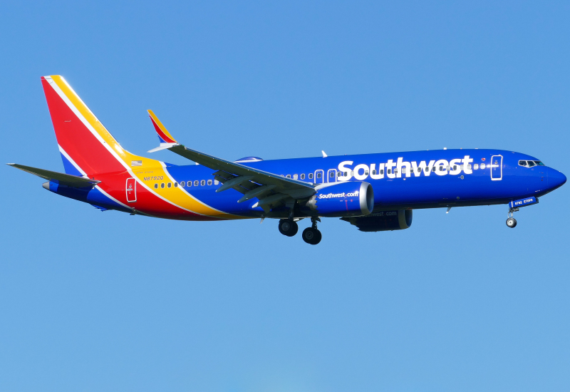 Photo of N8792Q - Southwest Airlines Boeing 737 MAX 8 at AUS on AeroXplorer Aviation Database