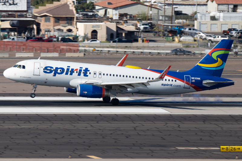 Photo of N630NK - Spirit Airlines Airbus A320 at PHX on AeroXplorer Aviation Database