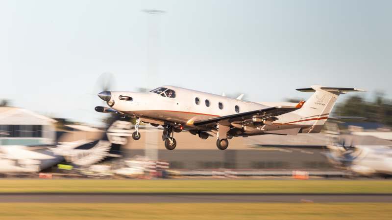 Photo of ZK-PLZ - Sounds Air Pilatus PC-12 at CHC on AeroXplorer Aviation Database