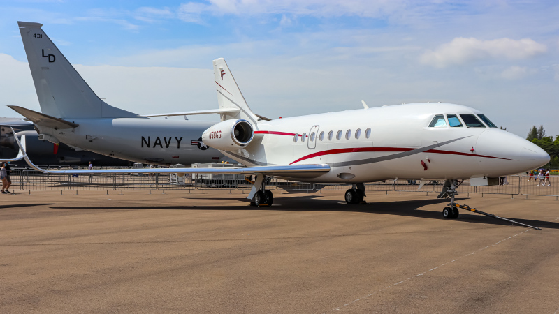 Photo of N58GG - PRIVATE Dassault Falcon 2000EX at SIN on AeroXplorer Aviation Database