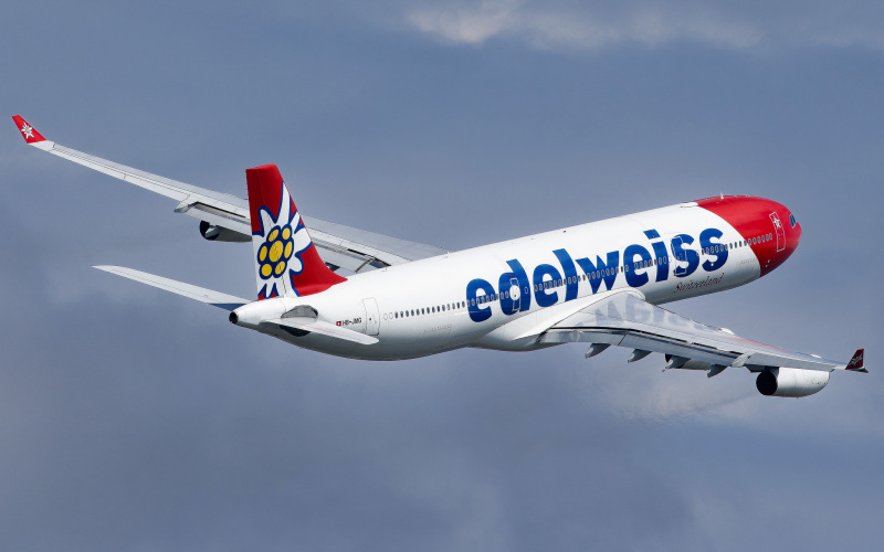 Photo of HB-JMG - Edelweiss Air Airbus A340-300 at TPA on AeroXplorer Aviation Database