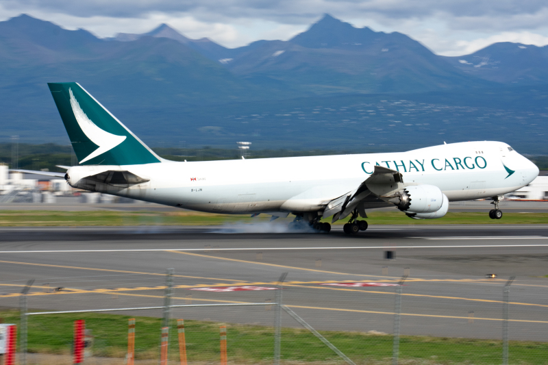 Photo of B-LJN - Cathay Pacific Cargo Boeing 747-8F at PANC on AeroXplorer Aviation Database