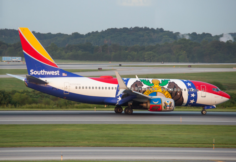 Photo of N280WN - Southwest Airlines Boeing 737-700 at BWI on AeroXplorer Aviation Database