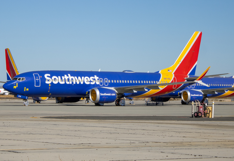 Photo of N8719Q - Southwest Airlines Boeing 737 MAX 8 at VCV on AeroXplorer Aviation Database