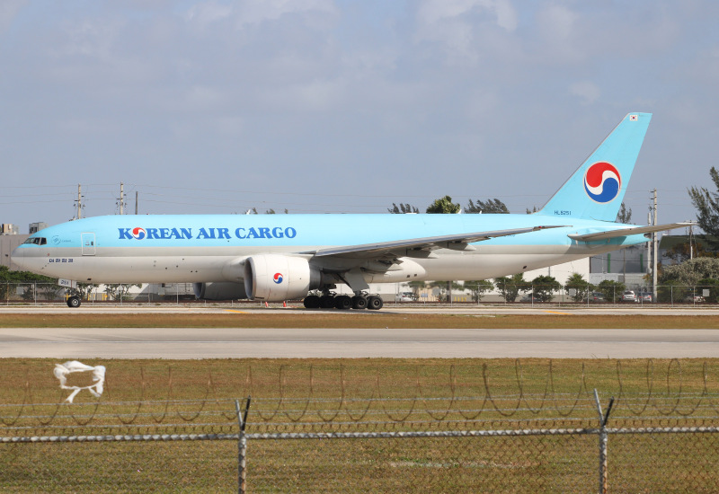 Photo of HL8251 - Korean Air Cargo Boeing 777-F at MIA on AeroXplorer Aviation Database