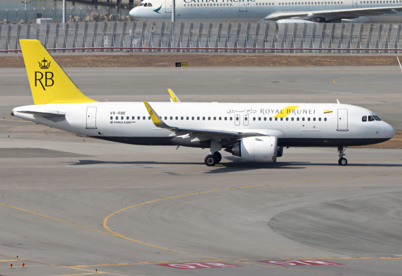 Photo of V8-RBE - Royal Brunei Airlines Airbus A320NEO at HKG on AeroXplorer Aviation Database