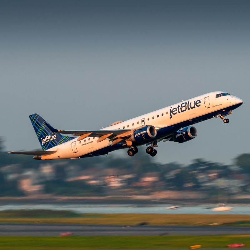 Photo of N296JB - JetBlue Airways Embraer E190 at BOS on AeroXplorer Aviation Database