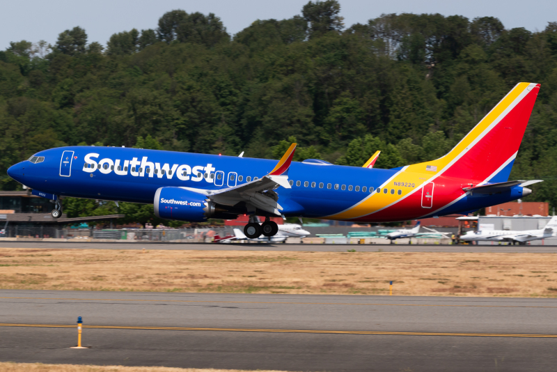 Photo of N8922Q - Southwest Airlines Boeing 737 MAX 8 at BFI on AeroXplorer Aviation Database