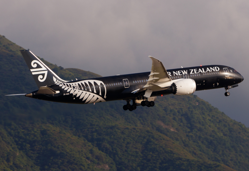 Photo of ZK-NZE - Air New Zealand Boeing 787-9 at HKG on AeroXplorer Aviation Database