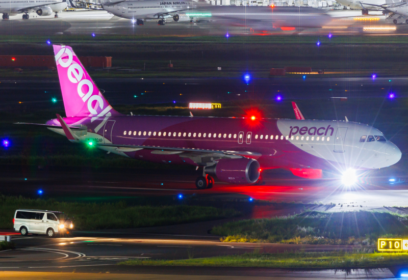 Photo of JA824P - Peach Air Airbus A320 at hnd on AeroXplorer Aviation Database