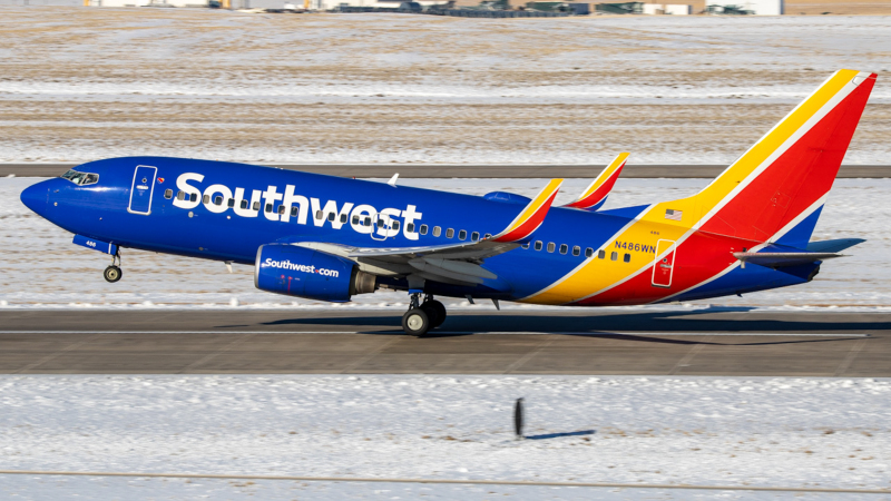Photo of N486WN - Southwest Airlines Boeing 737-700 at KDEN on AeroXplorer Aviation Database
