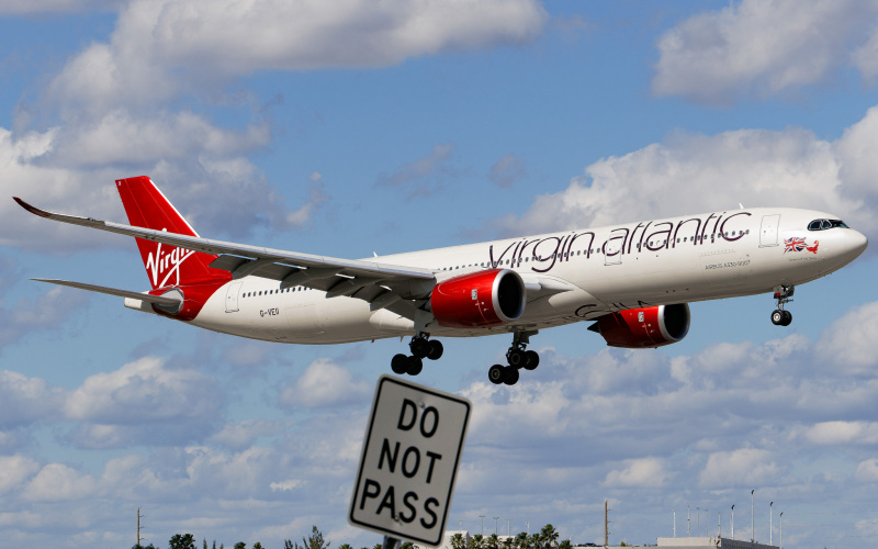 Photo of G-VEII - Virgin Atlantic Airbus A330-900 at MIA on AeroXplorer Aviation Database