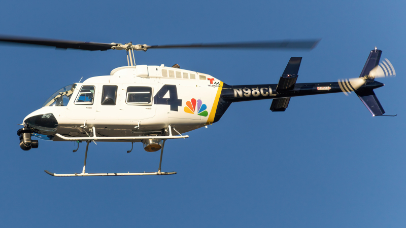 Photo of N98CL - NBC News Bell 206 at CGS on AeroXplorer Aviation Database