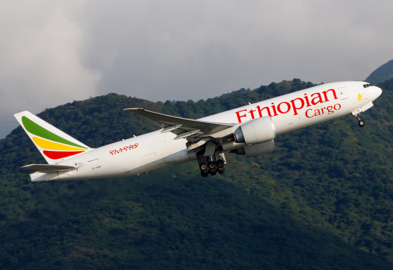 Photo of ET-AVN - Ethiopian Cargo Boeing 777-F at HKG on AeroXplorer Aviation Database