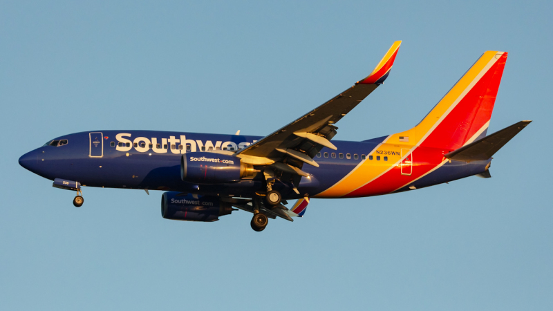Photo of N236WN - Southwest Airlines Boeing 737-700 at TPA on AeroXplorer Aviation Database