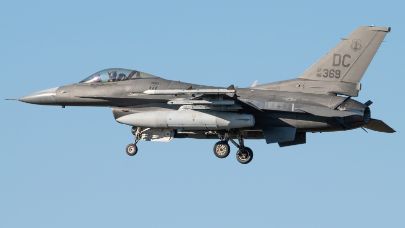 Photo of 86-0369 - USAF - United States Air Force General Dynamics F-16 Fighting Falcon at ADW on AeroXplorer Aviation Database
