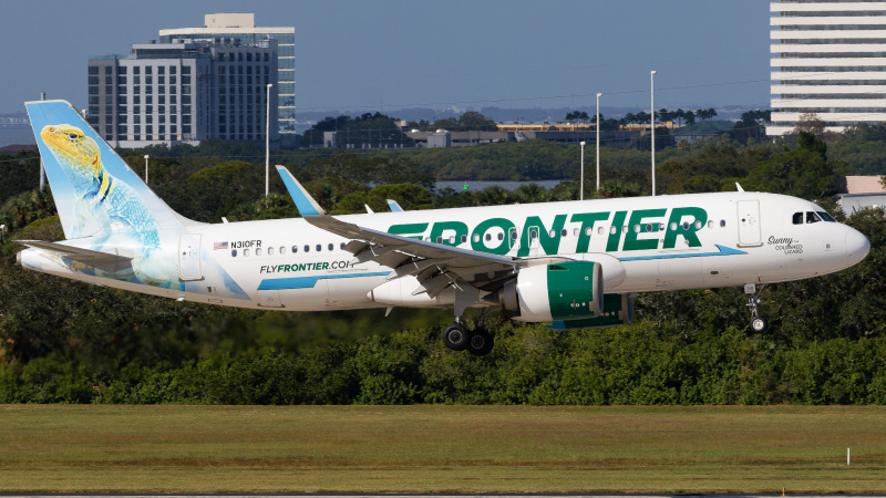 Photo of N310FR - Frontier Airlines Airbus A320-200N at TPA on AeroXplorer Aviation Database