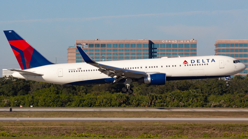 Photo of N180DN - Delta Airlines Boeing 767-300ER at TPA on AeroXplorer Aviation Database