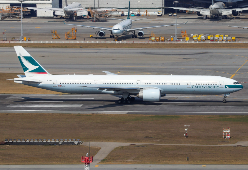 Photo of B-KQS - Cathay Pacific Boeing 777-300ER at HKG on AeroXplorer Aviation Database
