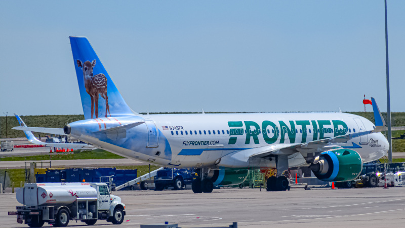 Photo of N348FR - Frontier Airlines Airbus A320NEO at DEN on AeroXplorer Aviation Database
