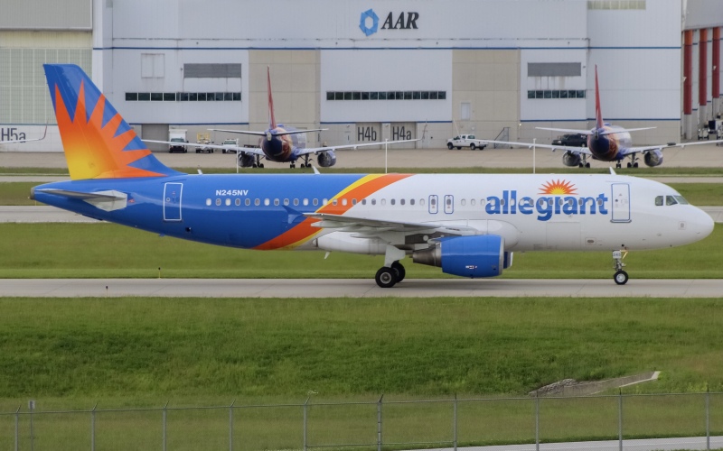 Photo of N245NV - Allegiant Air Airbus A320 at IND on AeroXplorer Aviation Database