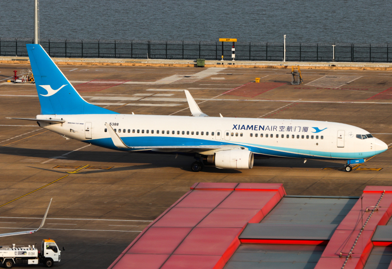 Photo of B-5388 - Xiamen Air Boeing 737-800 at MFM on AeroXplorer Aviation Database