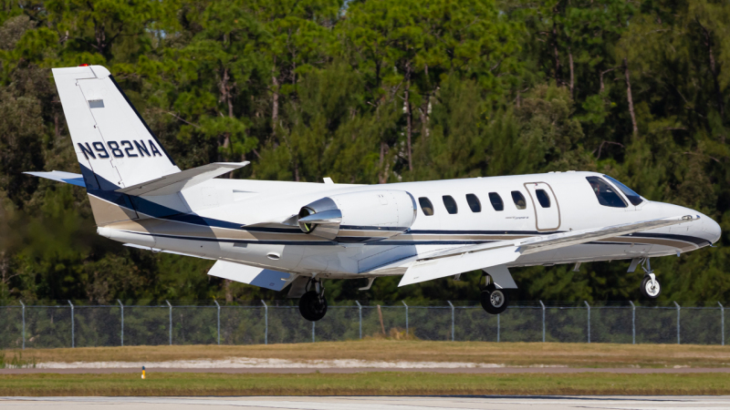 Photo of N982NA - PRIVATE Cessna Citation 550 at APF on AeroXplorer Aviation Database