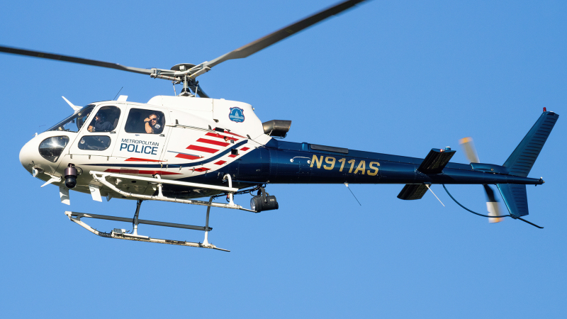 Photo of N911AS - Washington DC Metropolitan Police  Airbus H125 at CGS on AeroXplorer Aviation Database