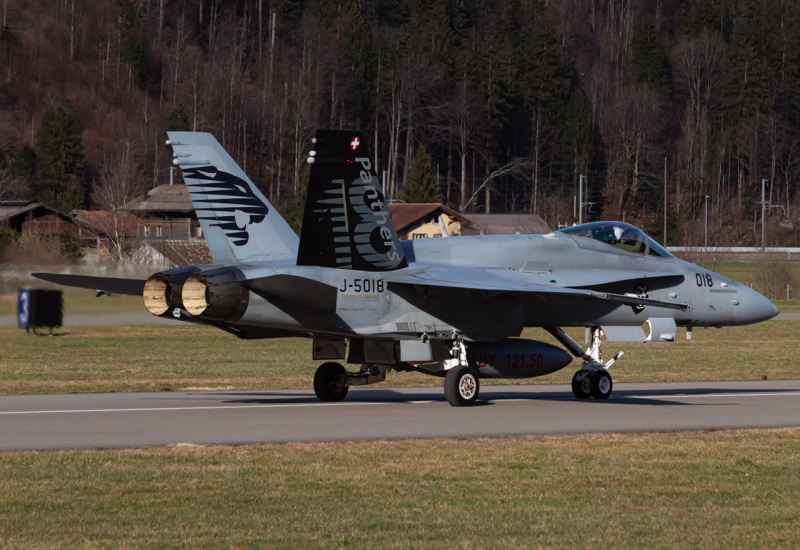 Photo of J-5018 - Swiss Air Force McDonnel Douglas F/A-18 Hornet at LSMM on AeroXplorer Aviation Database