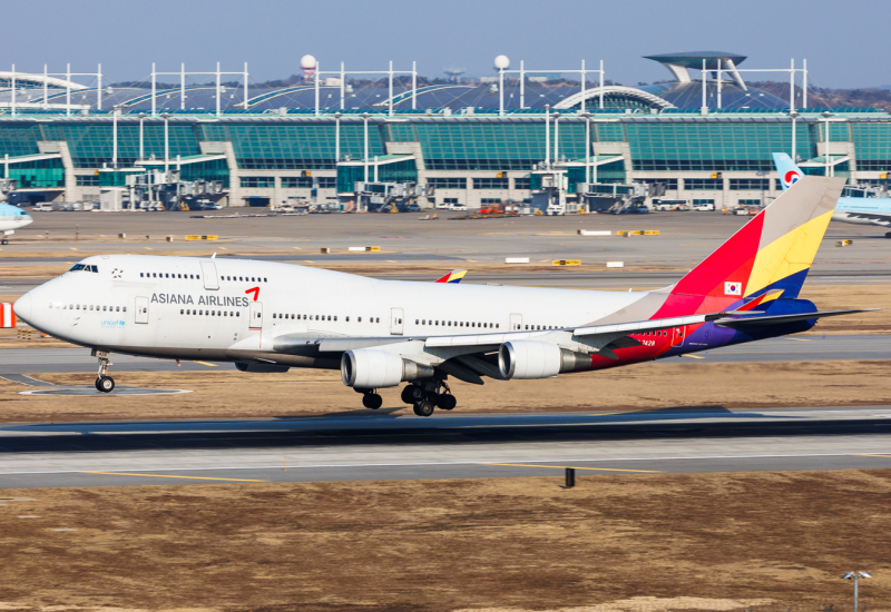 Photo of HL7428 - Asiana Airlines Boeing 747-400 at icn on AeroXplorer Aviation Database