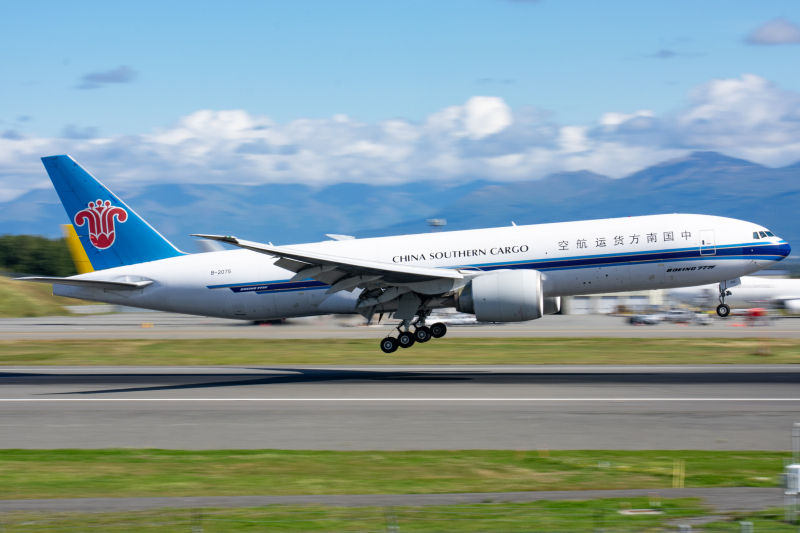 Photo of B-2075 - China Southern Airlines Boeing 777-F at PANC on AeroXplorer Aviation Database