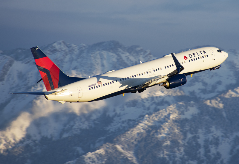 Photo of N878DN - Delta Airlines Boeing 737-900 at SLC on AeroXplorer Aviation Database