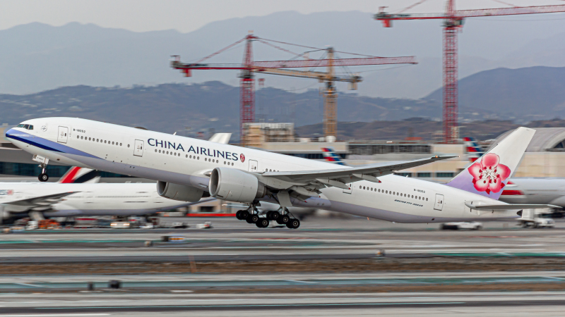 Photo of B-18052 - China Airlines Boeing 777-300ER at LAX on AeroXplorer Aviation Database