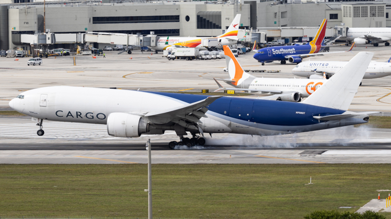 Photo of N702GT - Atlas Air Boeing 777-F at MIA on AeroXplorer Aviation Database