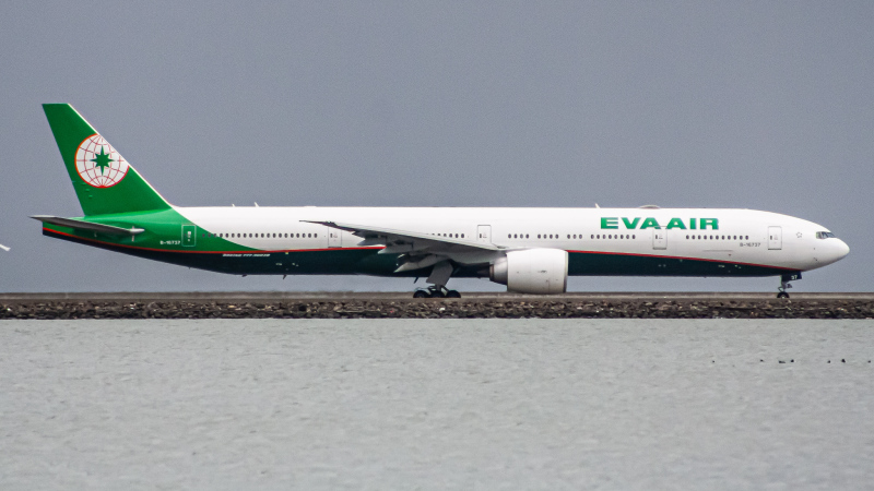 Photo of B-16737 - EVA Air Boeing 777-300ER at SFO on AeroXplorer Aviation Database