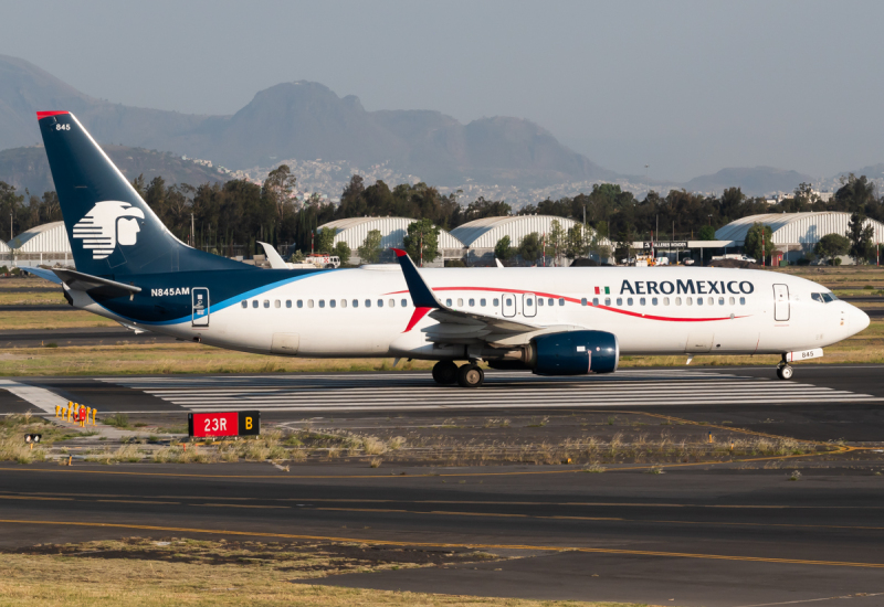 Photo of N845AM - Aeromexico Boeing 737-800 at MEX on AeroXplorer Aviation Database