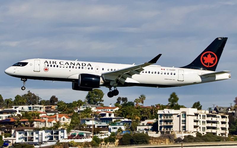 Photo of C-GVDP - Air Canada Airbus A220-300 at SAN on AeroXplorer Aviation Database